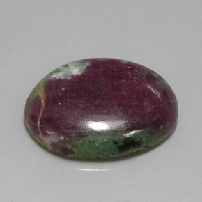 22.73 ct Multicolor Ruby-Zoisite Stone, Natural Ruby-Zoisite in Oval Cabochon Shape for Sale