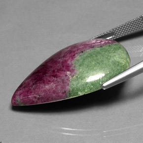 Ruby-Zoisite Gemstone in 33.1 x 22.8 mm Size for Sale, Ruby-Zoisite Stone in Multicolor Color