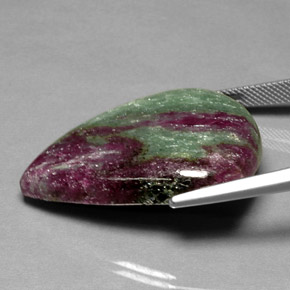Ruby-Zoisite Gemstone in 33.7 x 26 mm Size for Sale, Ruby-Zoisite Stone in Multicolor Color
