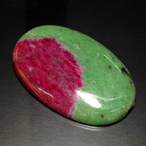 168.75 ct Multicolor Ruby-Zoisite Stone, Natural Ruby-Zoisite in Oval Cabochon Shape for Sale