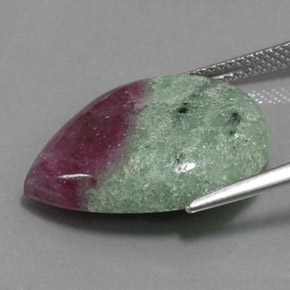Ruby-Zoisite Gemstone in 21.3 x 17.3 mm Size for Sale, Ruby-Zoisite Stone in Multicolor Color