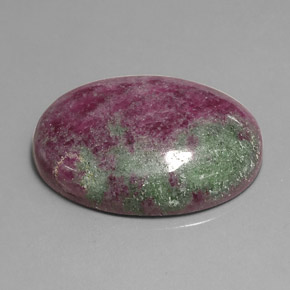 41.25 ct Multicolor Ruby-Zoisite Gemstone, Ruby-Zoisite Gem in Oval Cabochon Shape for Sale.
