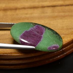 Ruby-Zoisite Gemstone in 26.4 x 19.1 mm Size for Sale, Ruby-Zoisite Stone in Multicolor Color