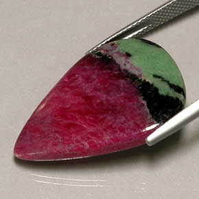 Ruby-Zoisite Gemstone in 28 x 20 mm Size for Sale, Ruby-Zoisite Stone in Multicolor Color