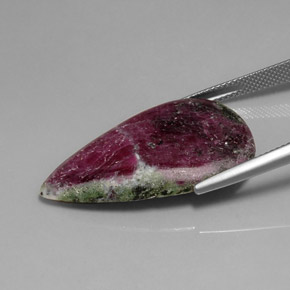 Ruby-Zoisite Gemstone in 32 x 19.3 mm Size for Sale, Ruby-Zoisite Stone in Multicolor Color