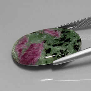 Ruby-Zoisite Gemstone in 25.4 x 18.2 mm Size for Sale, Ruby-Zoisite Stone in Multicolor Color