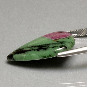 Ruby-Zoisite Gemstone in 28.8 x 18.9 mm Size for Sale, Ruby-Zoisite Stone in Multicolor Color