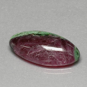 17.23 ct Multicolor Ruby-Zoisite Stone, Natural Ruby-Zoisite in Marquise Cabochon Shape for Sale