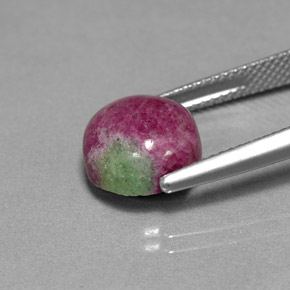Ruby-Zoisite Gemstone in 10 mm (calibrated) Size for Sale, Ruby-Zoisite Stone in Multicolor Color