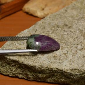 Ruby-Zoisite Gemstone in 16 x 12 mm (calibrated) Size for Sale, Ruby-Zoisite Stone in Multicolor Color