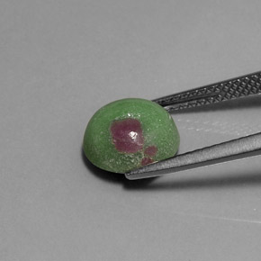 Ruby-Zoisite Gemstone in 9 mm (calibrated) Size for Sale, Ruby-Zoisite Stone in Multicolor Color