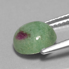Ruby-Zoisite Gemstone in 8.5 mm Size for Sale, Ruby-Zoisite Stone in Multicolor Color