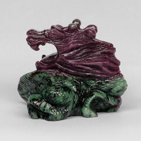 Ruby-Zoisite Gemstone in 63.3 x 56.3 mm Size for Sale, Ruby-Zoisite Stone in Multicolor Color