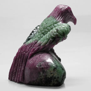 Ruby-Zoisite Gemstone in 48.2 x 47.5 mm Size for Sale, Ruby-Zoisite Stone in Multicolor Color