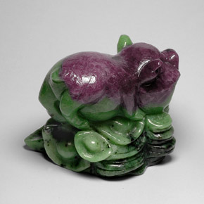 Ruby-Zoisite Gemstone in 60.1 x 48.9 mm Size for Sale, Ruby-Zoisite Stone in Multicolor Color