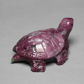 102.50 ct Multicolor Ruby-Zoisite Stone, Natural Ruby-Zoisite in Carved Hippopotamus Shape for Sale