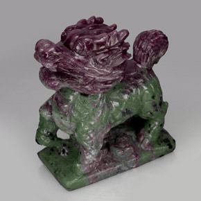 Ruby-Zoisite Gemstone in 65.1 x 59.7 mm Size for Sale, Ruby-Zoisite Stone in Multicolor Color