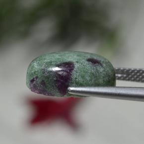 Ruby-Zoisite Gemstone in 14 x 10 mm (calibrated) Size for Sale, Ruby-Zoisite Stone in Multicolor Color