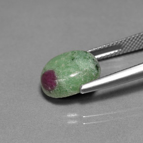 Ruby-Zoisite Gemstone in 12 x 10 mm (calibrated) Size for Sale, Ruby-Zoisite Stone in Multicolor Color