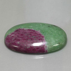 168.20 ct Multicolor Ruby-Zoisite Stone, Natural Ruby-Zoisite in Oval Cabochon Shape for Sale
