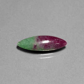 4.99 ct Multicolor Ruby-Zoisite Stone, Natural Ruby-Zoisite in Marquise Cabochon Shape for Sale