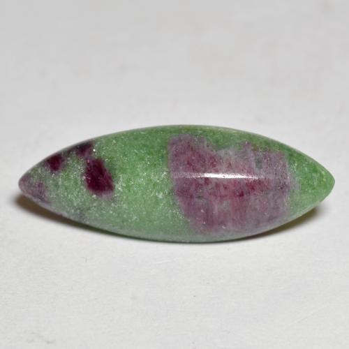 5.1ct Marquise Sugarloaf Cabochon Multicolor Ruby-Zoisite for sale thumb image of 5.1ct Marquise Sugarloaf Cabochon Multicolor Ruby-Zoisite (ID: 291435)