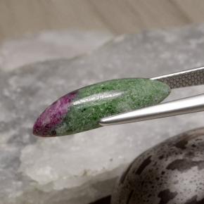 Ruby-Zoisite Gemstone in 20 x 7.5 mm Size for Sale, Ruby-Zoisite Stone in Multicolor Color