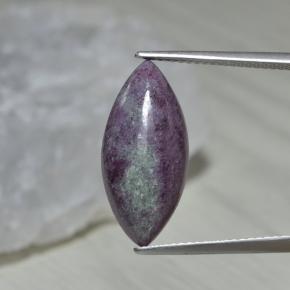 7.85 ct Multicolor Ruby-Zoisite Gemstone, Ruby-Zoisite Gem in Marquise Cabochon Shape for Sale.