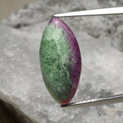 8.94 ct Marquise Ruby-Zoisite, 19.4 x 9.1 mm From Tanzania, Photo A