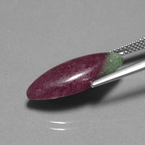 Ruby-Zoisite Gemstone in 20.3 x 9.3 mm Size for Sale, Ruby-Zoisite Stone in Multicolor Color