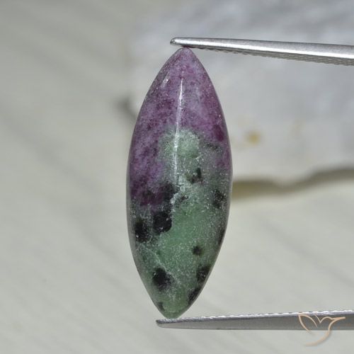10,01 ct Marquise Ruby-Zoisite, 24,2 x 9,3 mm De Tanzanie, Photo A