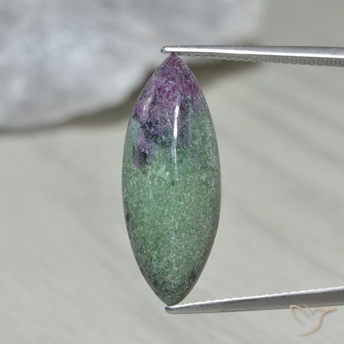 9.37 ct Marquise Ruby-Zoisite, 24.9 x 9.6 mm From Tanzania, Photo A