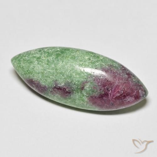 11.91 ct Multicolor Ruby-Zoisite Stone, Natural Ruby-Zoisite in Marquise Cabochon Shape for Sale