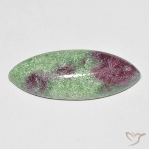 Ruby-Zoisite Gemstone in 23.8 x 10 mm Size for Sale, Ruby-Zoisite Stone in Multicolor Color