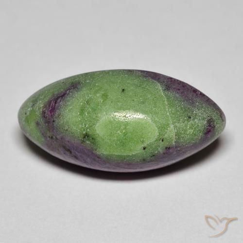 Rubino zoisite 21 x 10,5mm multicolore Cabochon taglio marquise dalla Tanzania, peso di 12,84 ct, gemma naturale non trattati in purezza Opaque, 1 pezzo Rubino zoisite - Colore: Multicolore, durezza Mohs di 6,5 - 7 adatto per gioielli da indossare ogni giorno, Photo A