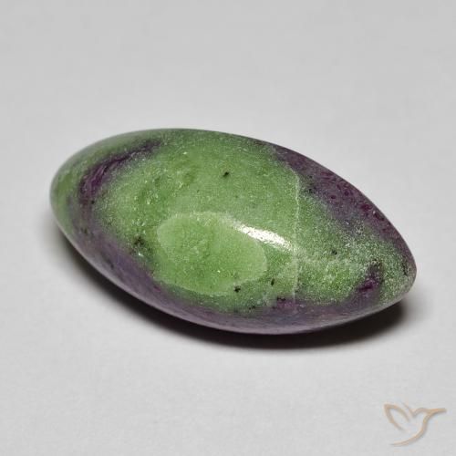 12.84 ct Multicolor Ruby-Zoisite Stone, Natural Ruby-Zoisite in Marquise Cabochon Shape for Sale