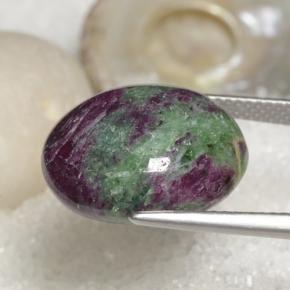 Ruby-Zoisite Gemstone in 16.7 x 14.8 mm Size for Sale, Ruby-Zoisite Stone in Multicolor Color
