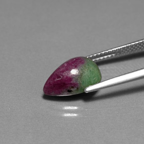Ruby-Zoisite Gemstone in 12.2 x 8.7 mm Size for Sale, Ruby-Zoisite Stone in Multicolor Color