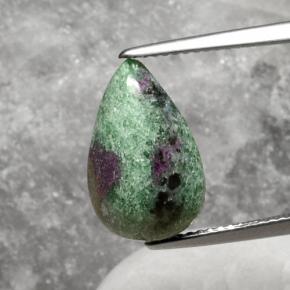 6.2ct Pear Cabochon Multicolor Ruby-Zoisite for sale thumb image of 6.2ct Pear Cabochon Multicolor Ruby-Zoisite (ID: 292856)