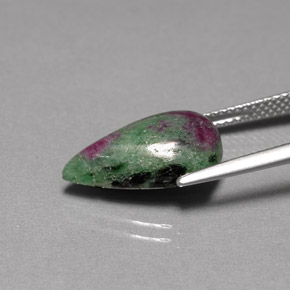 Ruby-Zoisite Gemstone in 16.1 x 9.8 mm Size for Sale, Ruby-Zoisite Stone in Multicolor Color