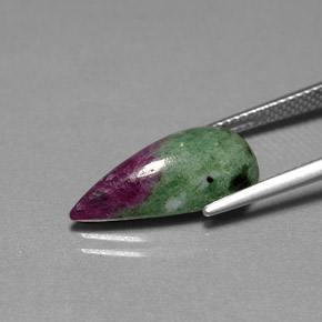 Ruby-Zoisite Gemstone in 18.4 x 9.1 mm Size for Sale, Ruby-Zoisite Stone in Multicolor Color