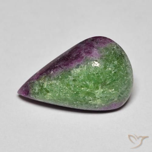 8.22ct Natural Multicolor Ruby-Zoisite, Pear Shape, Opaque