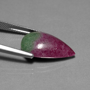 Ruby-Zoisite Gemstone in 18.2 x 12.1 mm Size for Sale, Ruby-Zoisite Stone in Multicolor Color