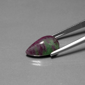 Ruby-Zoisite Gemstone in 16.6 x 10.2 mm Size for Sale, Ruby-Zoisite Stone in Multicolor Color