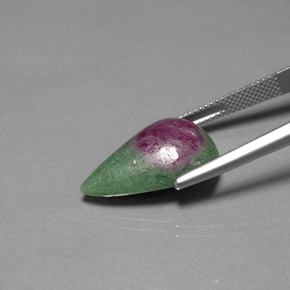 Ruby-Zoisite Gemstone in 20.2 x 13 mm Size for Sale, Ruby-Zoisite Stone in Multicolor Color
