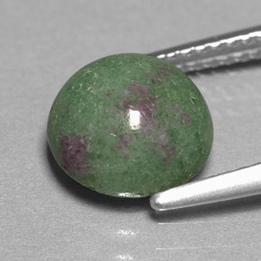 Ruby-Zoisite Gemstone in 9 mm (calibrated) Size for Sale, Ruby-Zoisite Stone in Multicolor Color