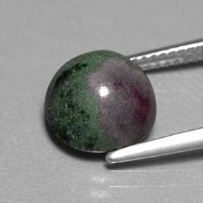 Ruby-Zoisite Gemstone in 10 mm (calibrated) Size for Sale, Ruby-Zoisite Stone in Multicolor Color
