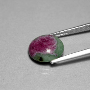 Ruby-Zoisite Gemstone in 11 mm (calibrated) Size for Sale, Ruby-Zoisite Stone in Multicolor Color