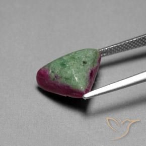 Ruby-Zoisite Gemstone in 14.1 x 10.7 mm Size for Sale, Ruby-Zoisite Stone in Multicolor Color
