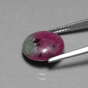 Ruby-Zoisite Gemstone in 12 mm (calibrated) Size for Sale, Ruby-Zoisite Stone in Multicolor Color